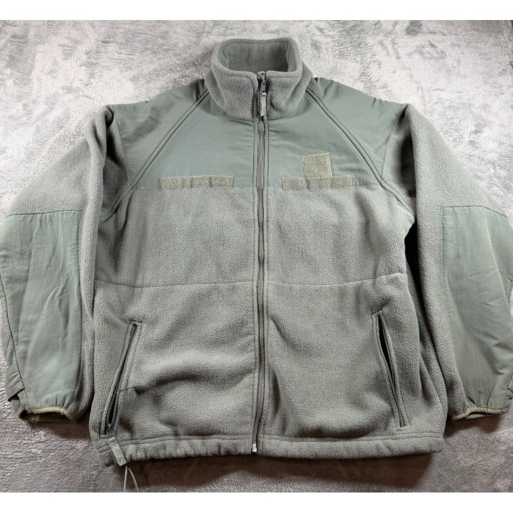 Vtg Phenix Gear Tactical Fleece Jacket XL Green Military Workwear Full Zip USA